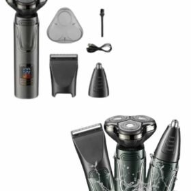 Tıraş Makinesi Profesyonel 3in1 Dijital Göstergeli 3 Başlıklı Erkek Bakım