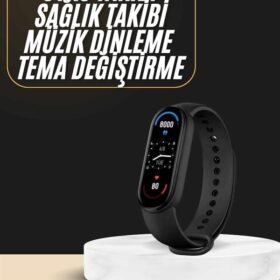 Akıllı Bileklik Android ve İOS Uyumlu Bildirim ve Çağrı Görme Spor Takibi