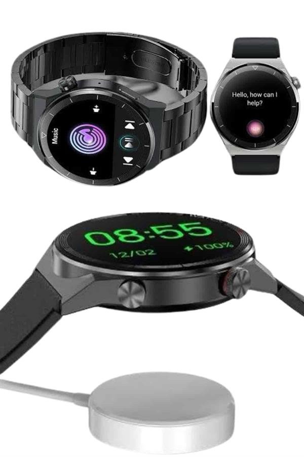 Çoklu Kordon Hediyeli Akıllı Saat Çağrı Cevaplama Müzik Dinleme Dokunmatik Ekran - Görsel 4