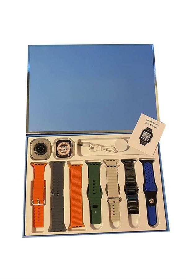 7 Kordonlu Unisex Akıllı Saat Çoklu Kordon Seçeneği Amoled Ekran - Görsel 4