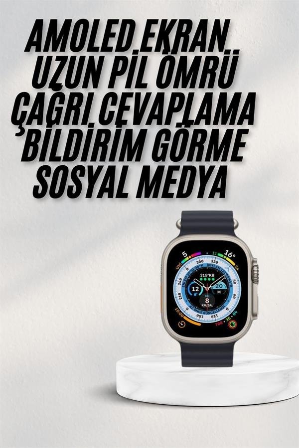 2025 Yeni Model Akıllı Saat Android ve İOS Uyumlu Çağrı Cevaplama