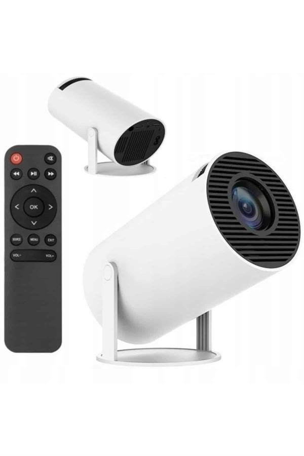 Sinema Projektörü Android HDMI USB WİFİ Ses Çıkışlı Ayaklı Projeksiyon Taşınabilir - Görsel 4