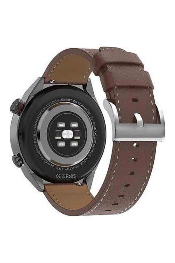 Akıllı Saat Çelik Kordon Çağrı Cevaplama Amoled Ekran Titreşimli Uyku ve Sağlık Takibi - Görsel 3