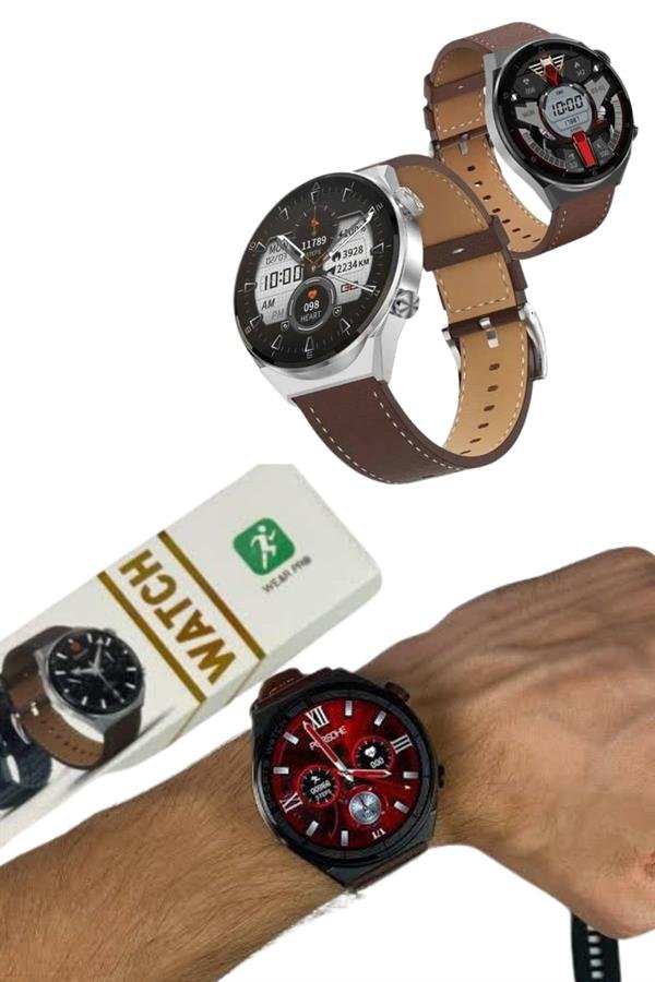 Akıllı Saat Çelik Kordon Çağrı Cevaplama Amoled Ekran Titreşimli Uyku ve Sağlık Takibi - Görsel 4