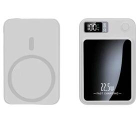 Taşınabilir Şarj Magsafe Powerbank 10.000 mAh Hızlı Şarj Led Göstergeli Kablosuz