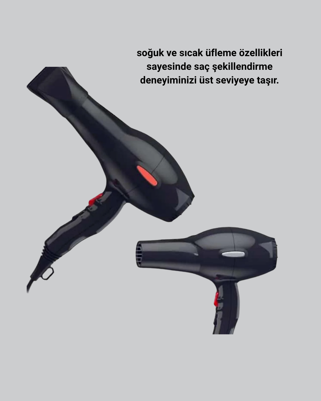 2200W Fön Makinesi – Profesyonel AC Motor Soğuk ve Sıcak Üfleme - Görsel 4