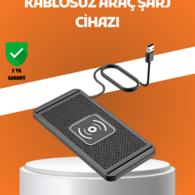 Araç İçi Kablosuz Şarj Pedi – Manyetik Güçlü Tutuş Hızlı Şarj Özelliği