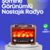 Taşınabilir Kamp Hoparlörü – Solar Şarjlı Şömine Efektli 7W Güçlü Ses