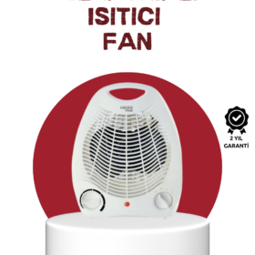 2000W Taşınabilir Elektrikli Fanlı Isıtıcı – Hızlı Isınma Kompakt Boy