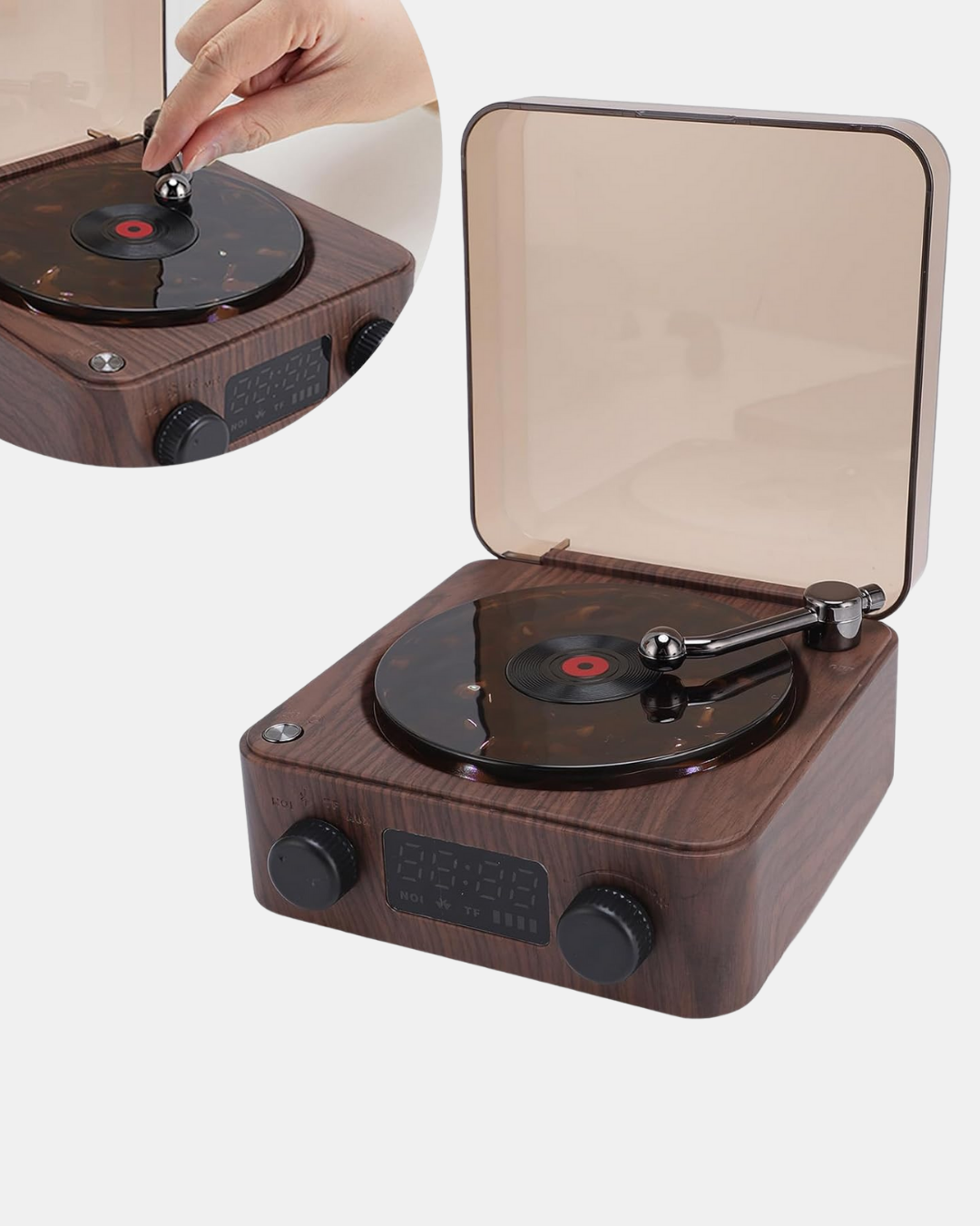 Stereo Bluetooth Hoparlör – Gece Lambalı ve Saat Göstergeli - Görsel 5