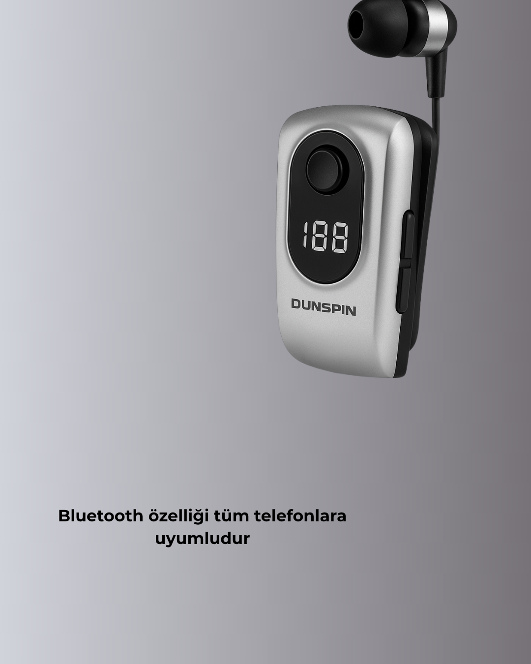 Titreşimli Bluetooth Kulaklık – Uzun Pil Ömrü Dijital Ekranlı Kablosuz Tasarım - Görsel 3