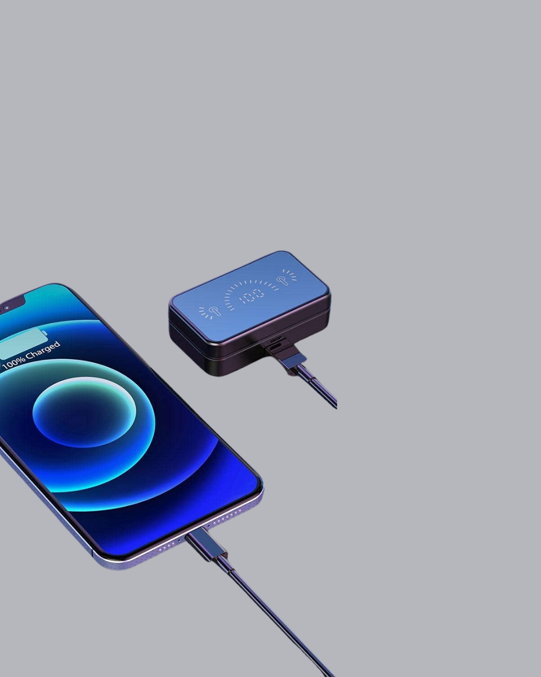 Ayna Ekranlı Bluetooth 5.1 Kablosuz Kulaklık – 3500 mAh Şarj Kutusu Suya Dayanıklı - Görsel 4