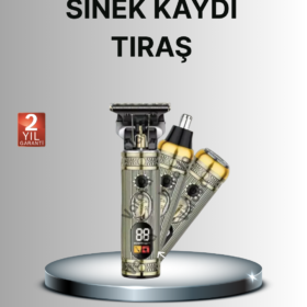 T Bıçaklı Şarjlı Saç Kesme ve Sakal Düzeltici – Burun Trimmerlı 2’si 1 Arada Set