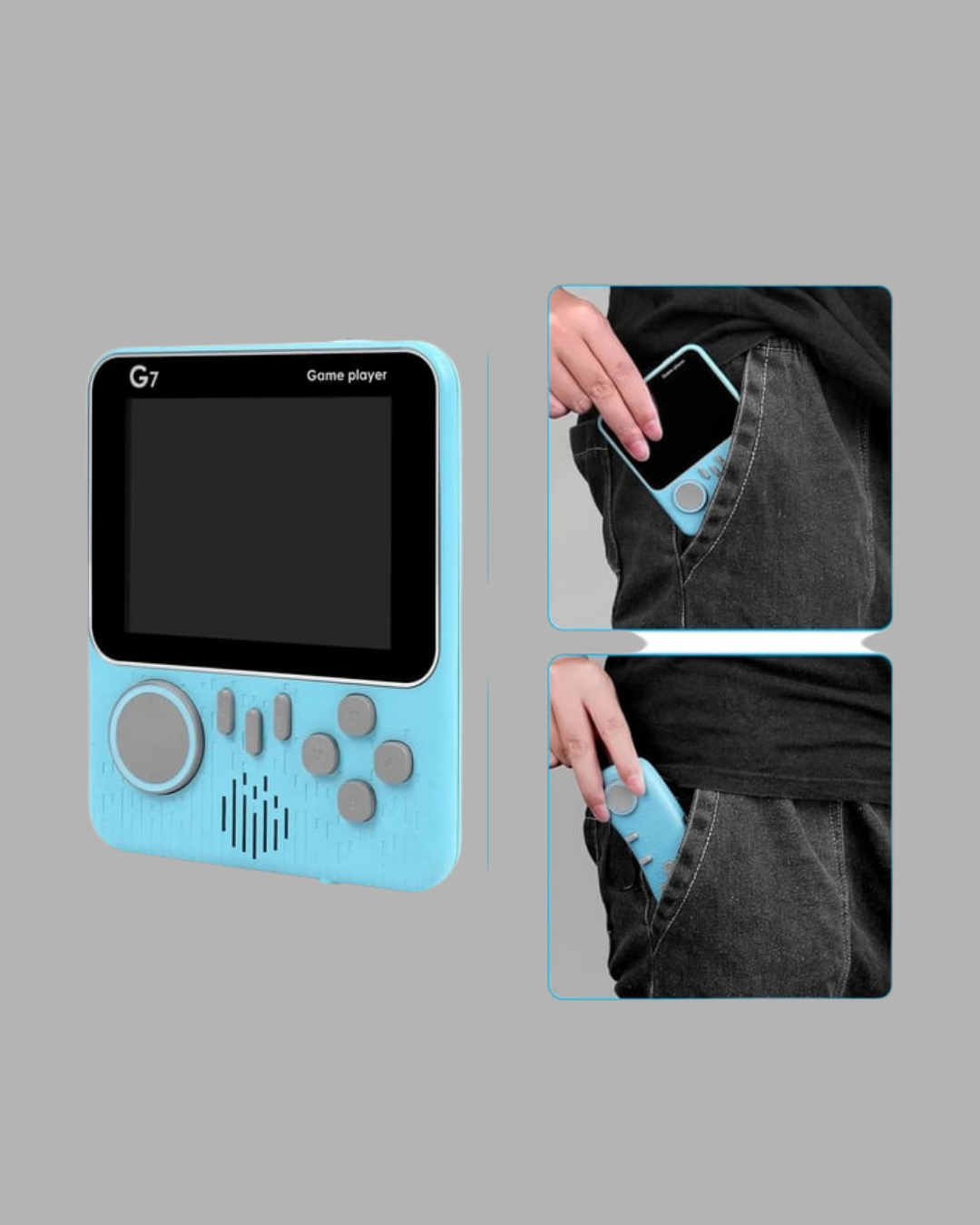 Retro Oyun Konsolu – 3.5 İnç Ekran 666 Klasik Oyun TV Bağlantılı - Görsel 2