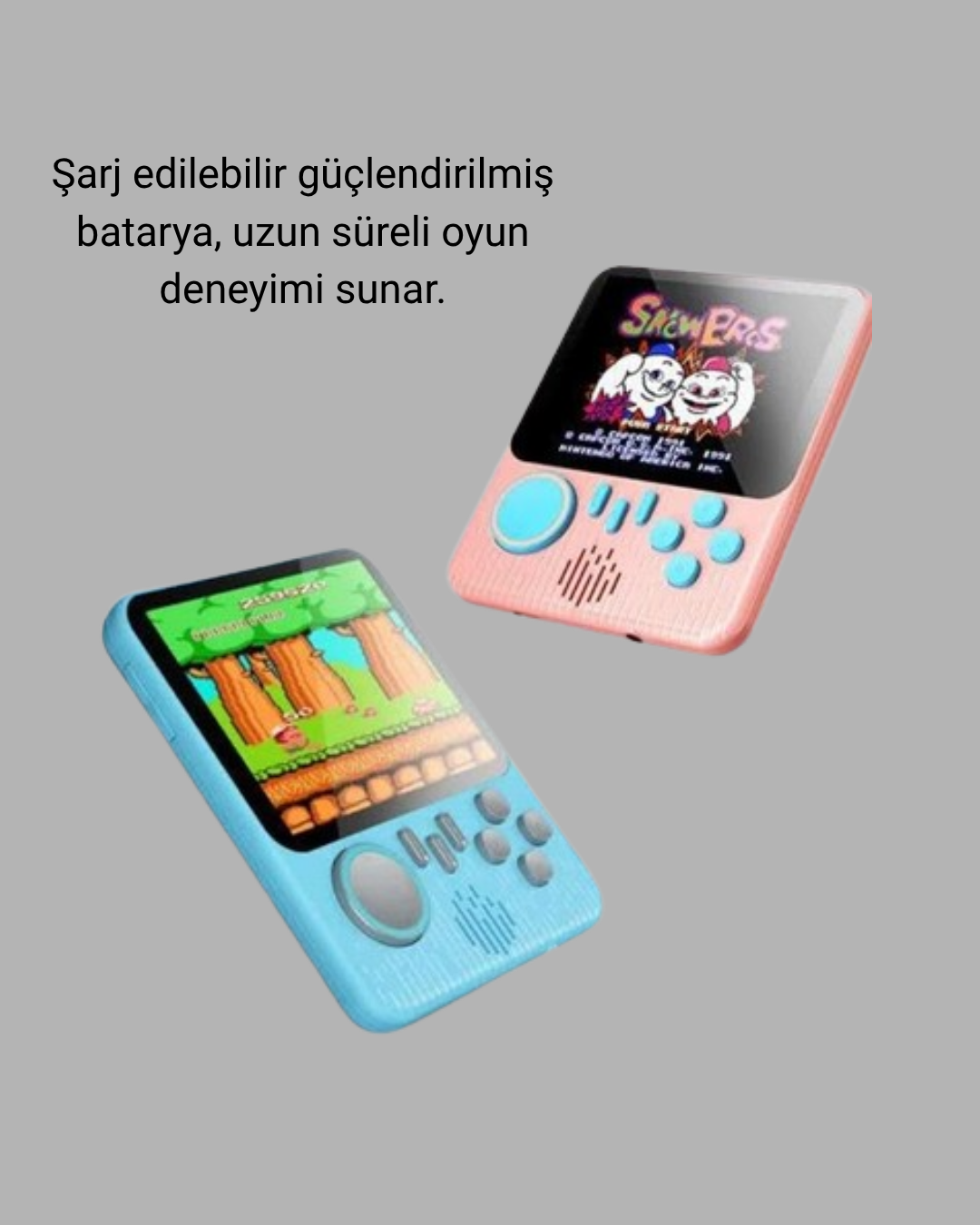 Retro Oyun Konsolu – 3.5 İnç Ekran 666 Klasik Oyun TV Bağlantılı - Görsel 3