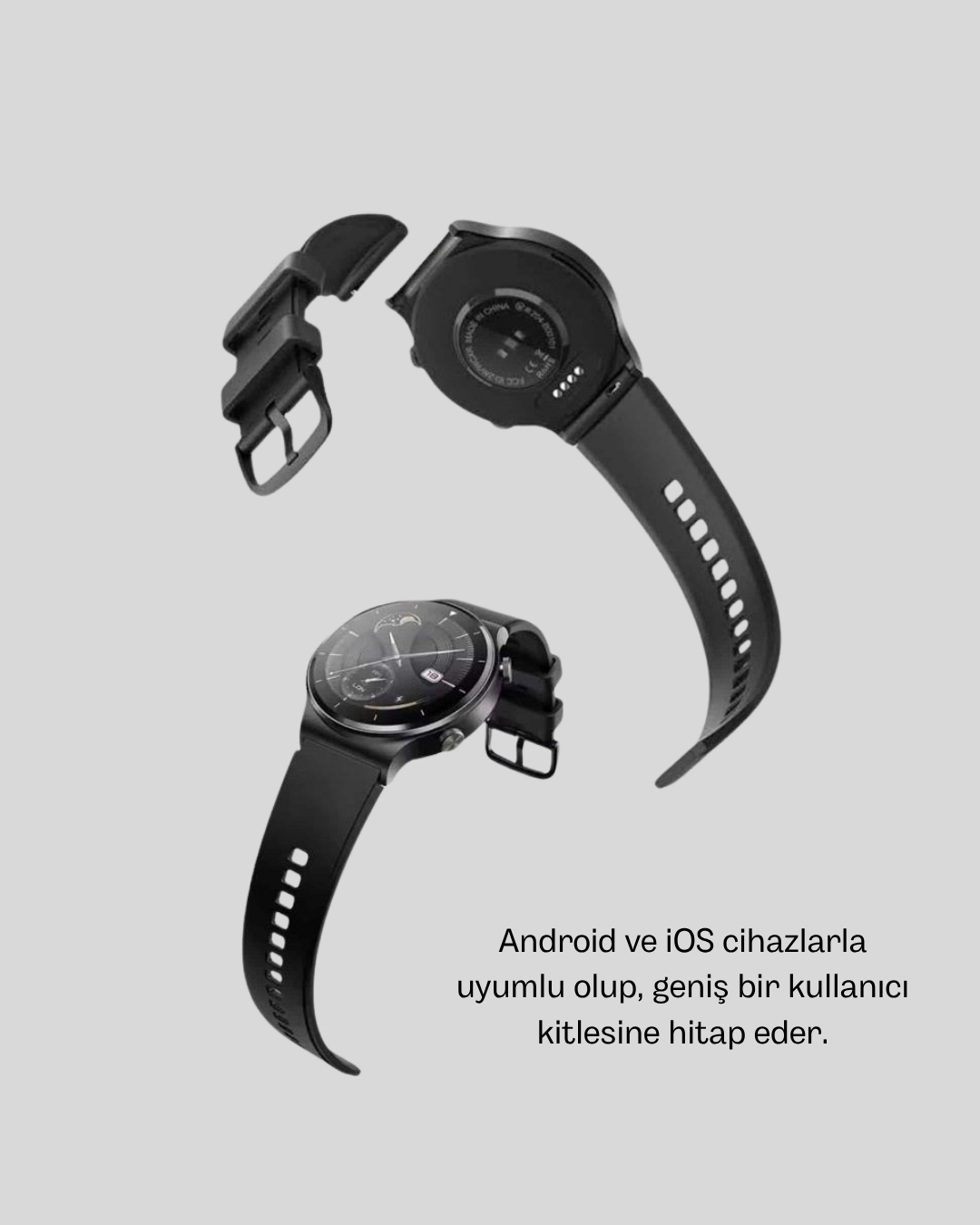 Kablosuz Şarjlı Bluetooth Görüşmeli Akıllı Saat – Android & iOS Uyumlu - Görsel 3