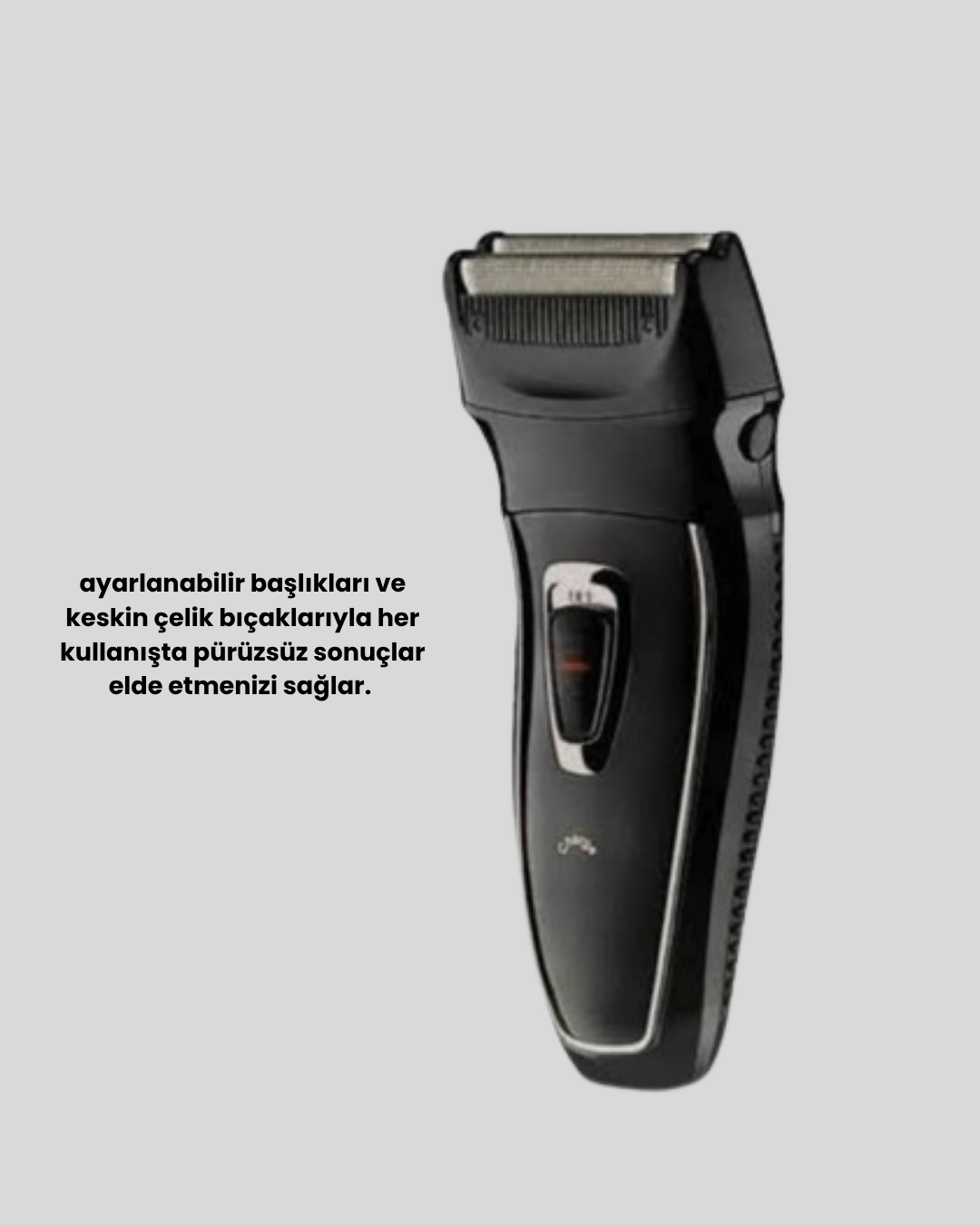 Uzun Pil Ömürlü Şarjlı Tıraş Makinesi – Hızlı Şarj Ergonomik Tasarım Çok Yönlü Kullanım - Görsel 5
