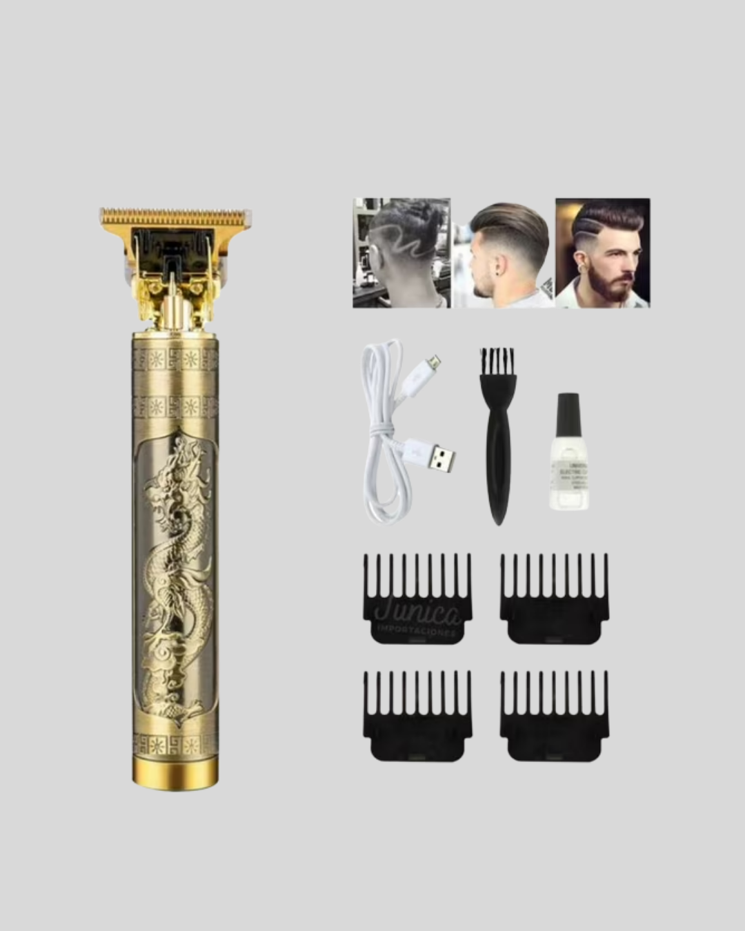 Profesyonel Çizik Tıraş Makinesi – T Çelik Bıçaklı 120 Dakika Şarjlı Kullanım 3 Başlıklı - Görsel 2