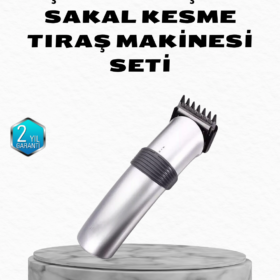 Profesyonel Şarjlı Saç ve Sakal Kesme Makinesi – Paslanmaz Çelik Bıçaklı Ergonomik ve Sessiz Motorlu