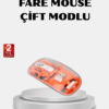 Kablosuz Çift Modlu Mouse – Bluetooth 5.0 + 2.4GHz