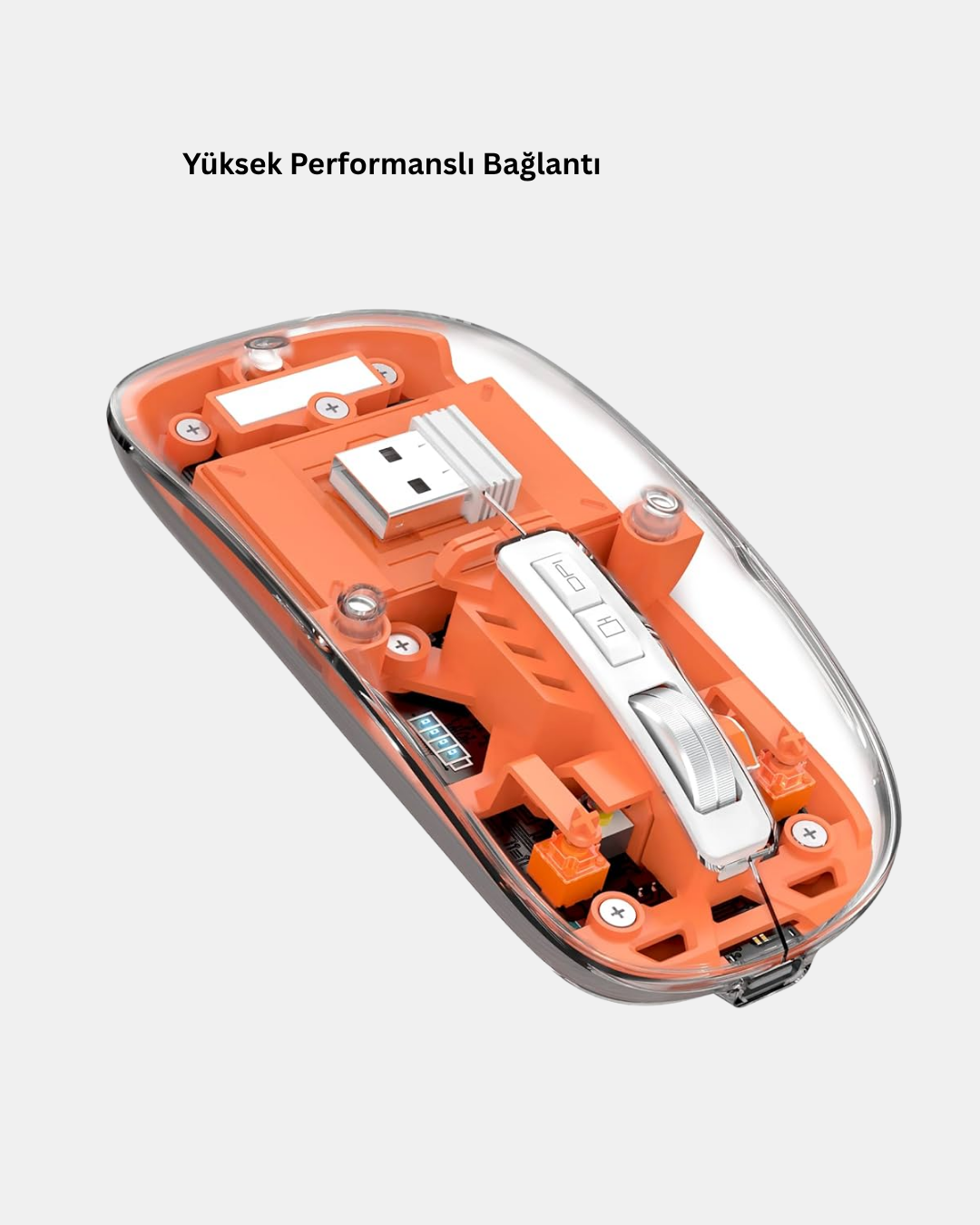 Kablosuz Çift Modlu Mouse – Bluetooth 5.0 + 2.4GHz - Görsel 4