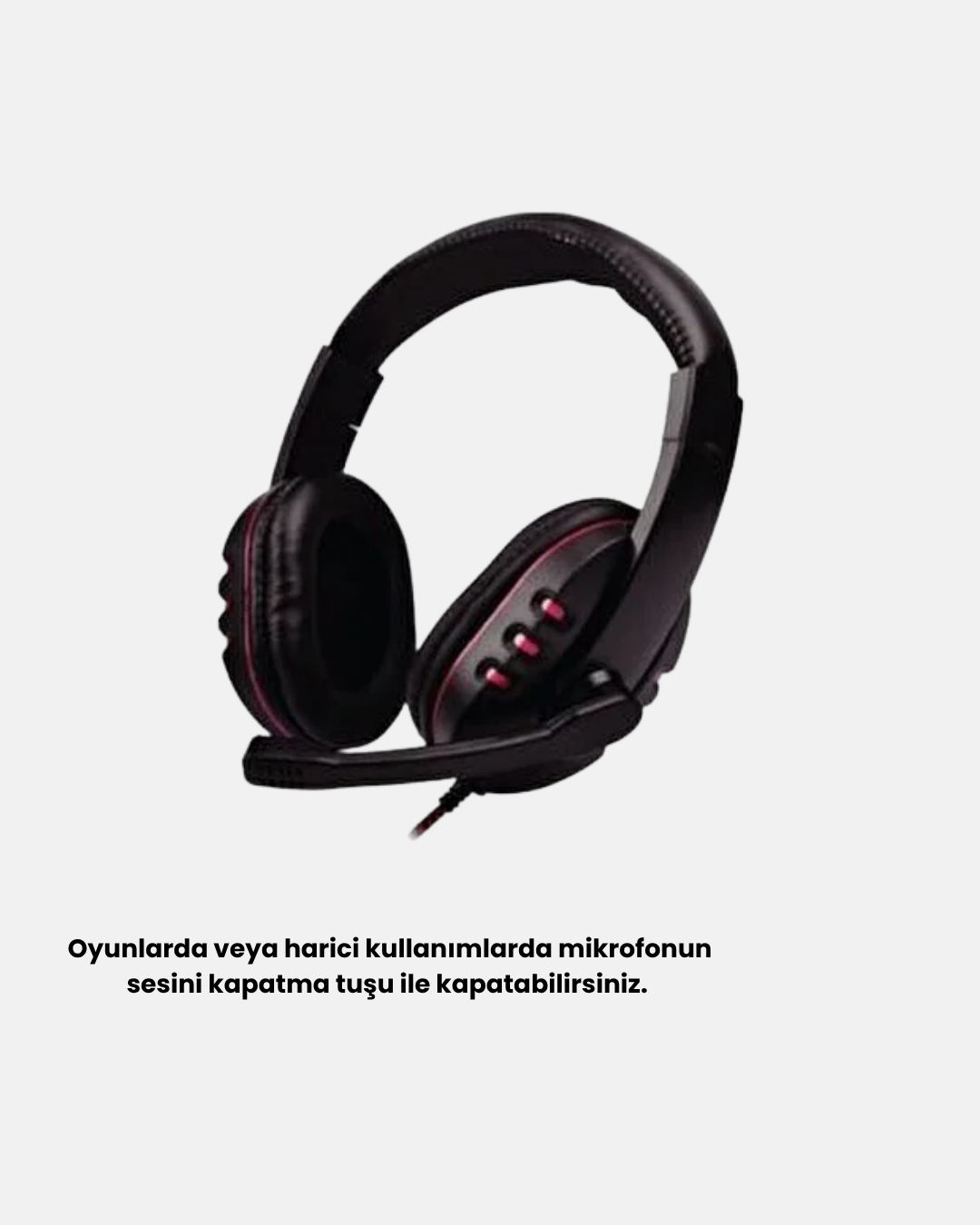 Stereo Ses Destekli Mikrofonlu Gaming Kulaklık – Yumuşak Pedli - Görsel 3