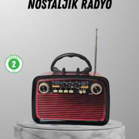 Ahşap Dokulu Bluetooth Müzik Kutusu – Vintage LED Tasarımıyla Modern Ses Deneyimi