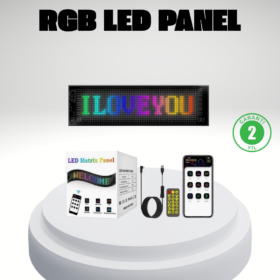 RGB LED Panel – Mobil Uyumlu Yazı ve GIF Destekli USB Bağlantılı Dekoratif Ekran