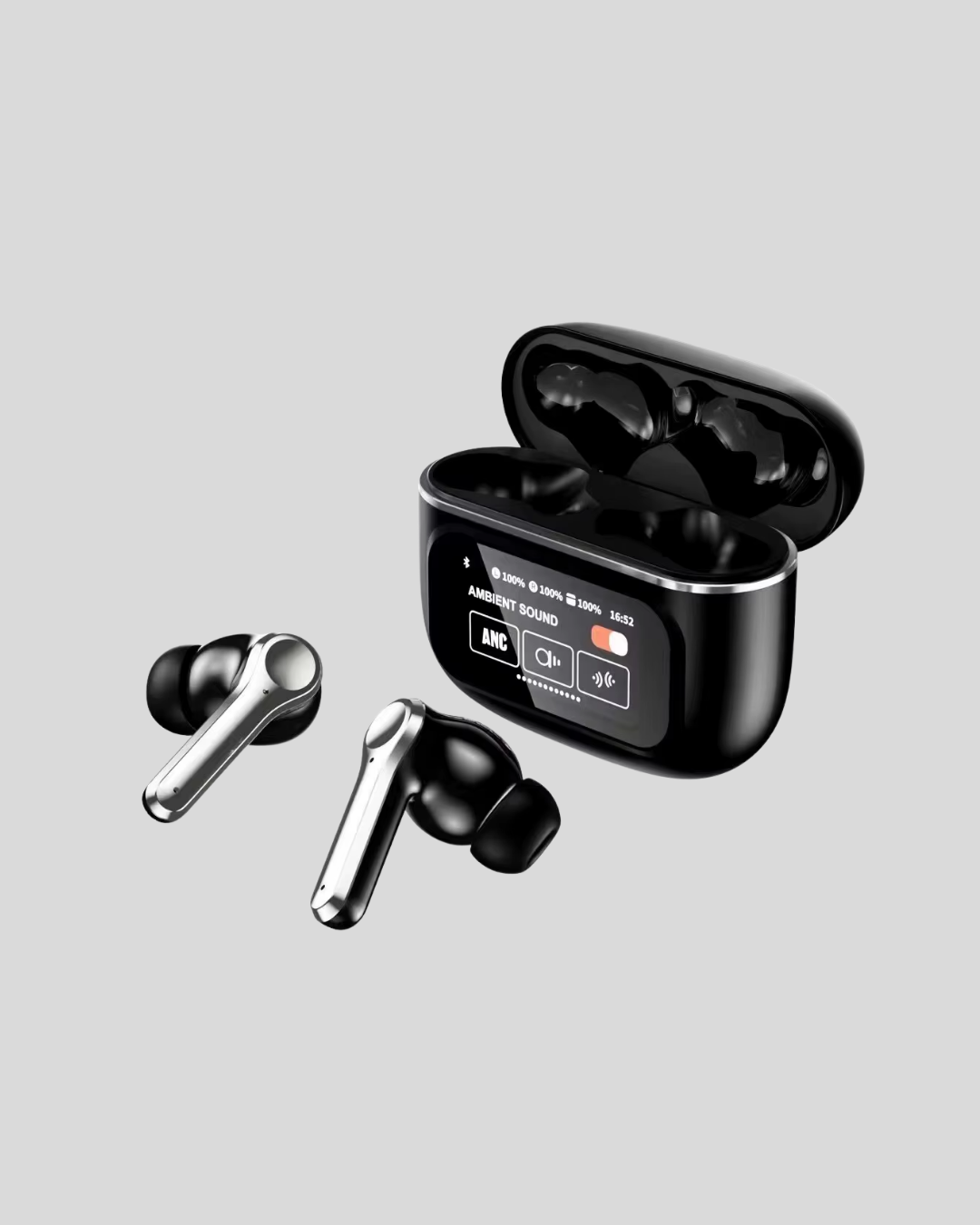 Bluetooth 5.3 ANC Kablosuz Kulaklık – Dokunmatik Kontrol Dijital Ekran ve Uzun Pil Ömrü - Görsel 4