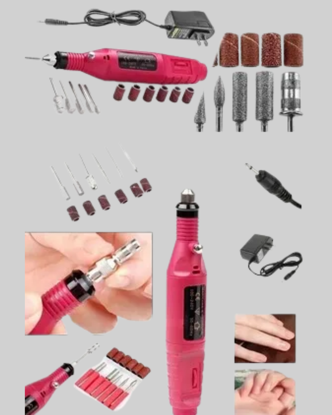 6 Uçlu Elektrikli Manikür Pedikür Seti - Görsel 3