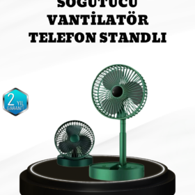 Taşınabilir Şarjlı Mini Fan – Katlanabilir Gövde 3 Hız Kademesi