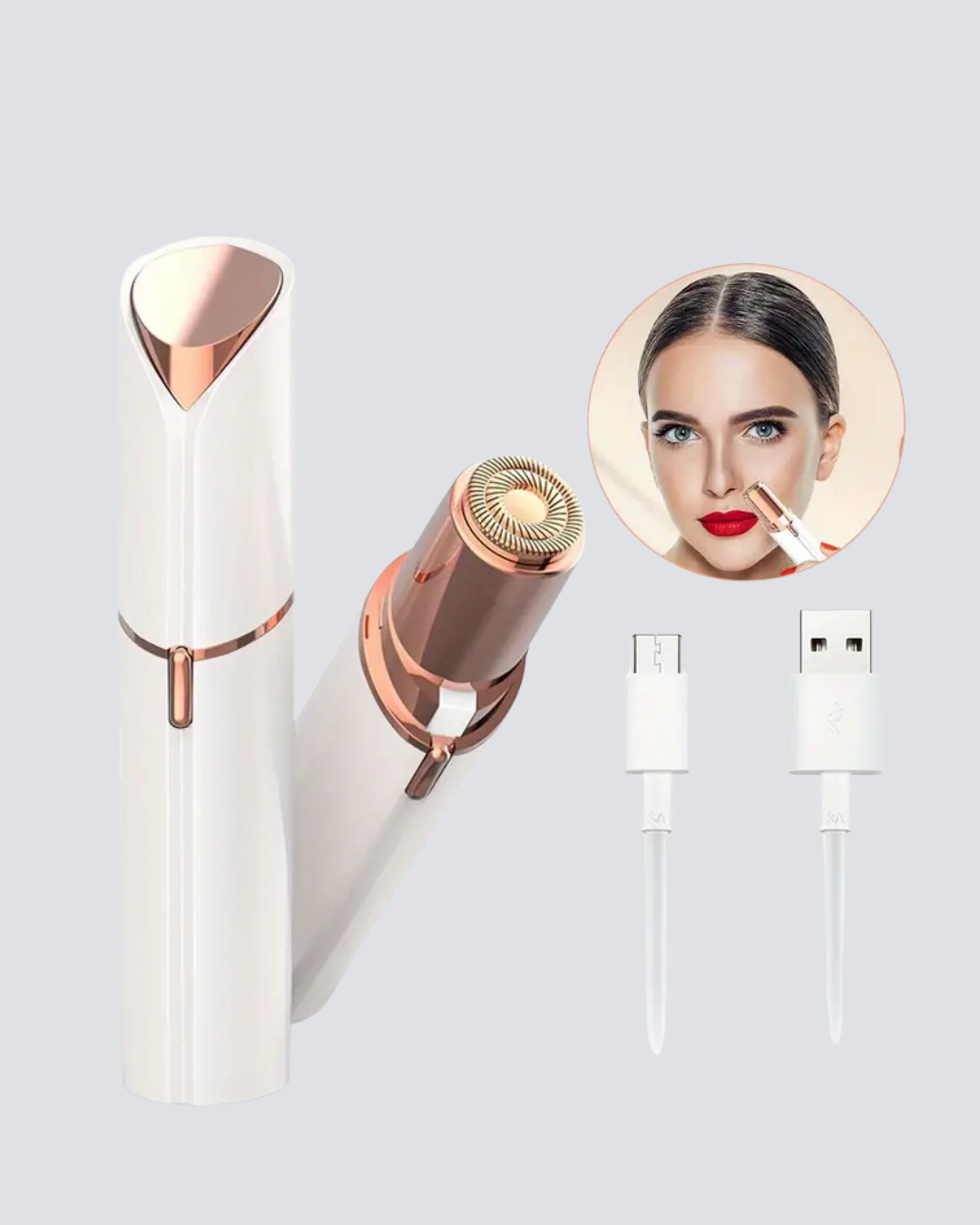 Taşınabilir Yüz ve Kaş Epilatörü – Acısız Tüy Temizleme - Görsel 5