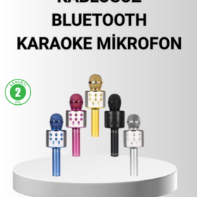 Bluetooth Karaoke Mikrofon – Yüksek Ses Kalitesi Yankı Efektli Uzun Ömürlü Pil
