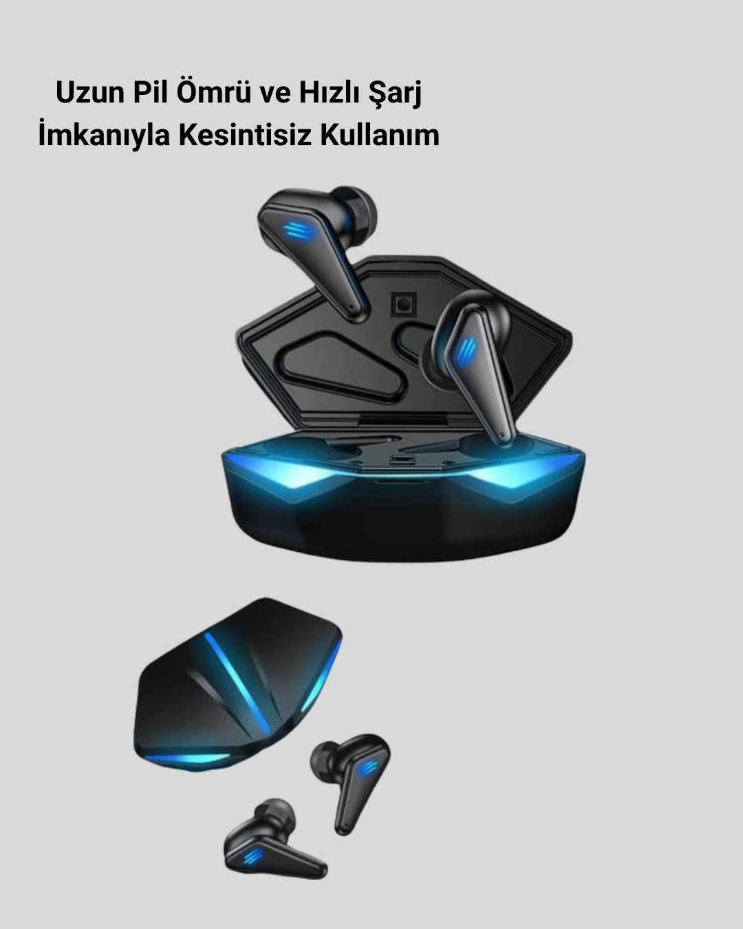 Profesyonel Bluetooth 5.0 Kulaklık – Dokunmatik Kontrol 3D Surround Ses - Görsel 4