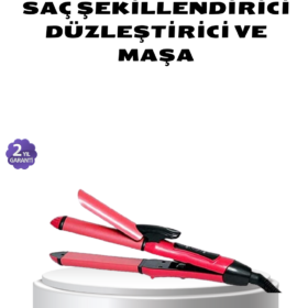 Dereceli Seramik Saç Düzleştirici – 5 Isı Seviyesi 200°C Maksimum Sıcaklık