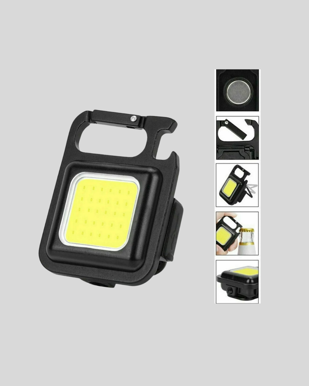 Süper Parlak 800 Lümen LED Fener – USB Şarjlı 3 Işık Modlu Mini Taşınabilir ve Anahtarlık Tipi - Görsel 2