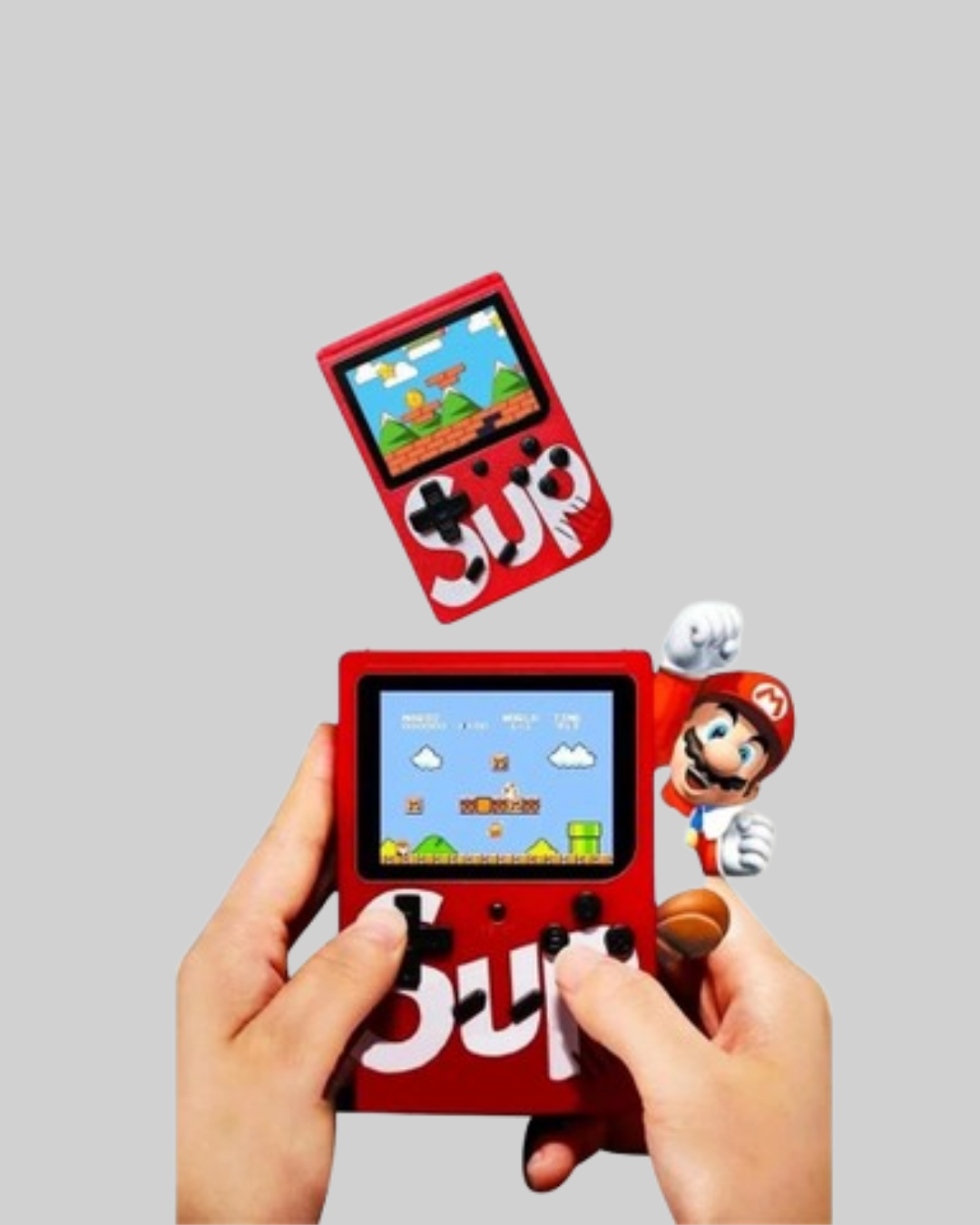 SUP Retro El Konsolu – 500 Oyun TV Bağlantılı 3 İnç Ekranlı Şarjlı Mini Atari - Görsel 4