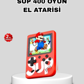 SUP Retro El Konsolu – 500 Oyun 2 Oyunculu 3 İnç Ekran Taşınabilir Şarjlı Atari