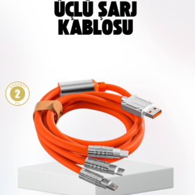 Hızlı Şarj Uyumlu Şarj Kablosu – Esnek Yapı Güçlü Bağlantı Yüksek Performans