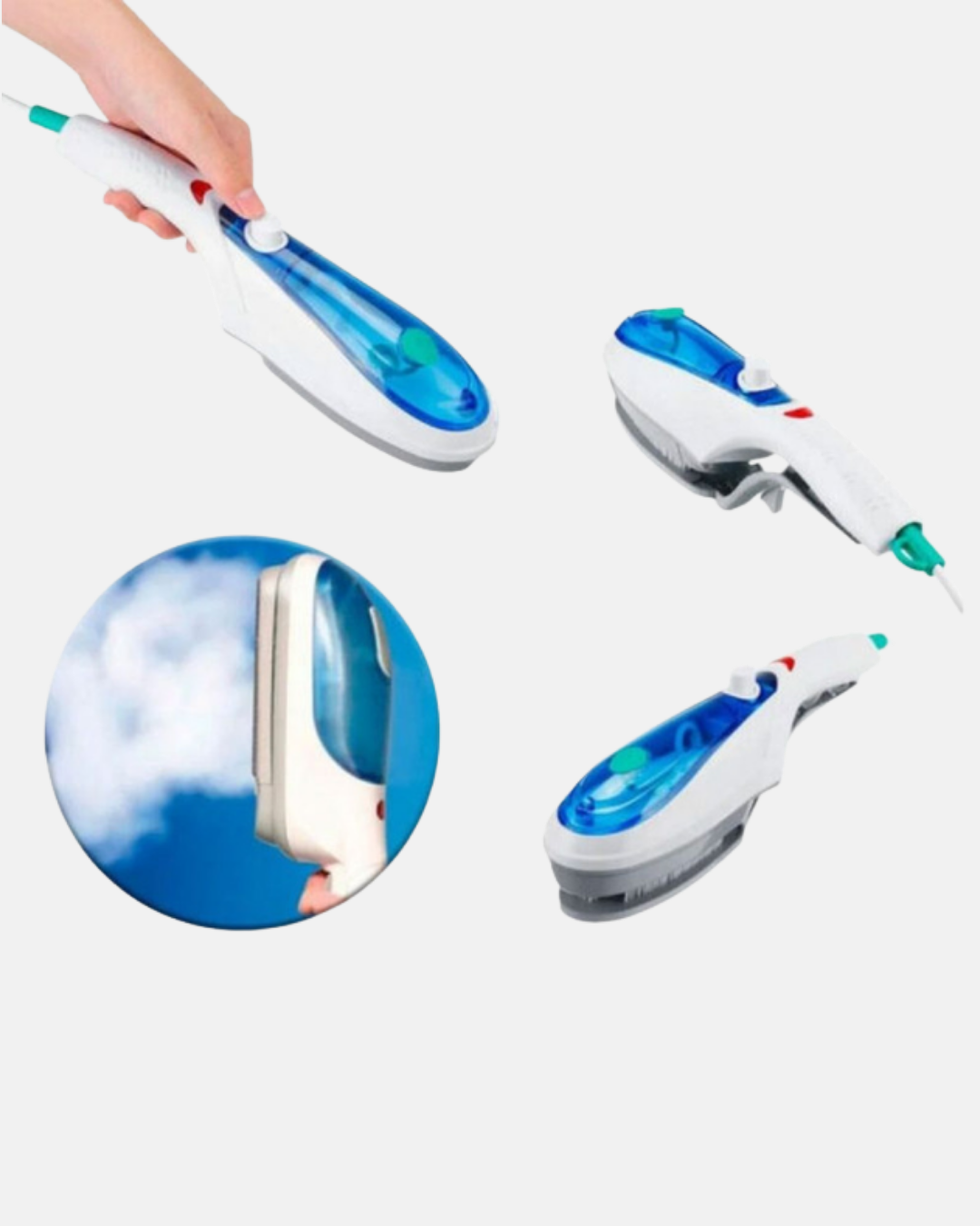 Mini Buharlı Seyahat Ütüsü – Hızlı Isınan Koku Giderici Her Kumaşa Uygun Taşınabilir Ütü - Görsel 5