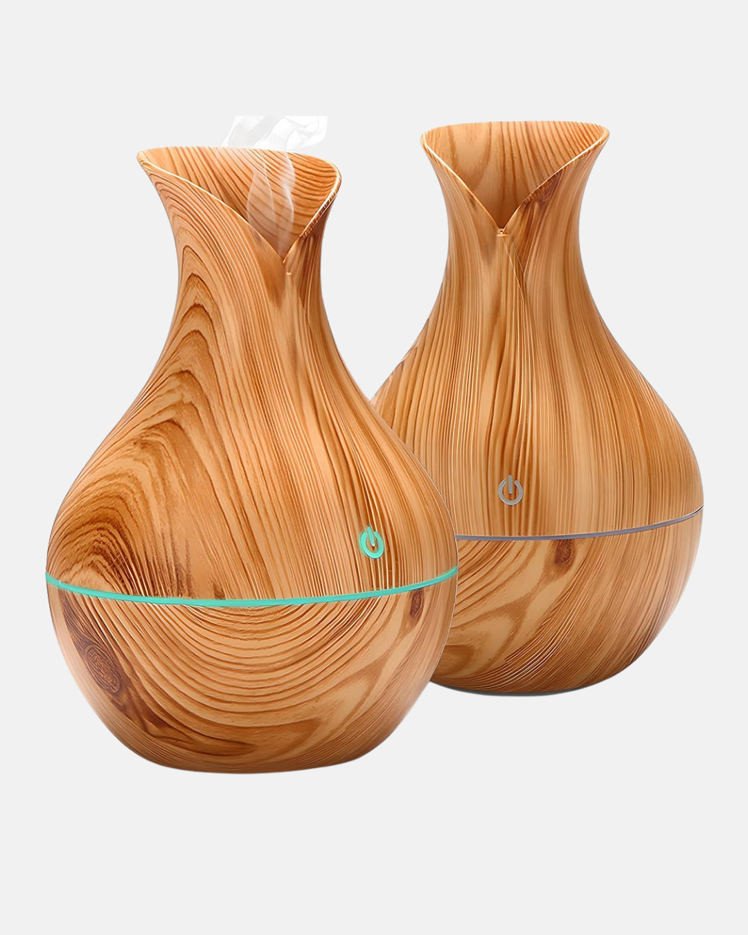 Ahşap Desenli Aromaterapi Difüzör 130 ml Ultrasonik ve 7 Renk LED Işıklı - Görsel 4