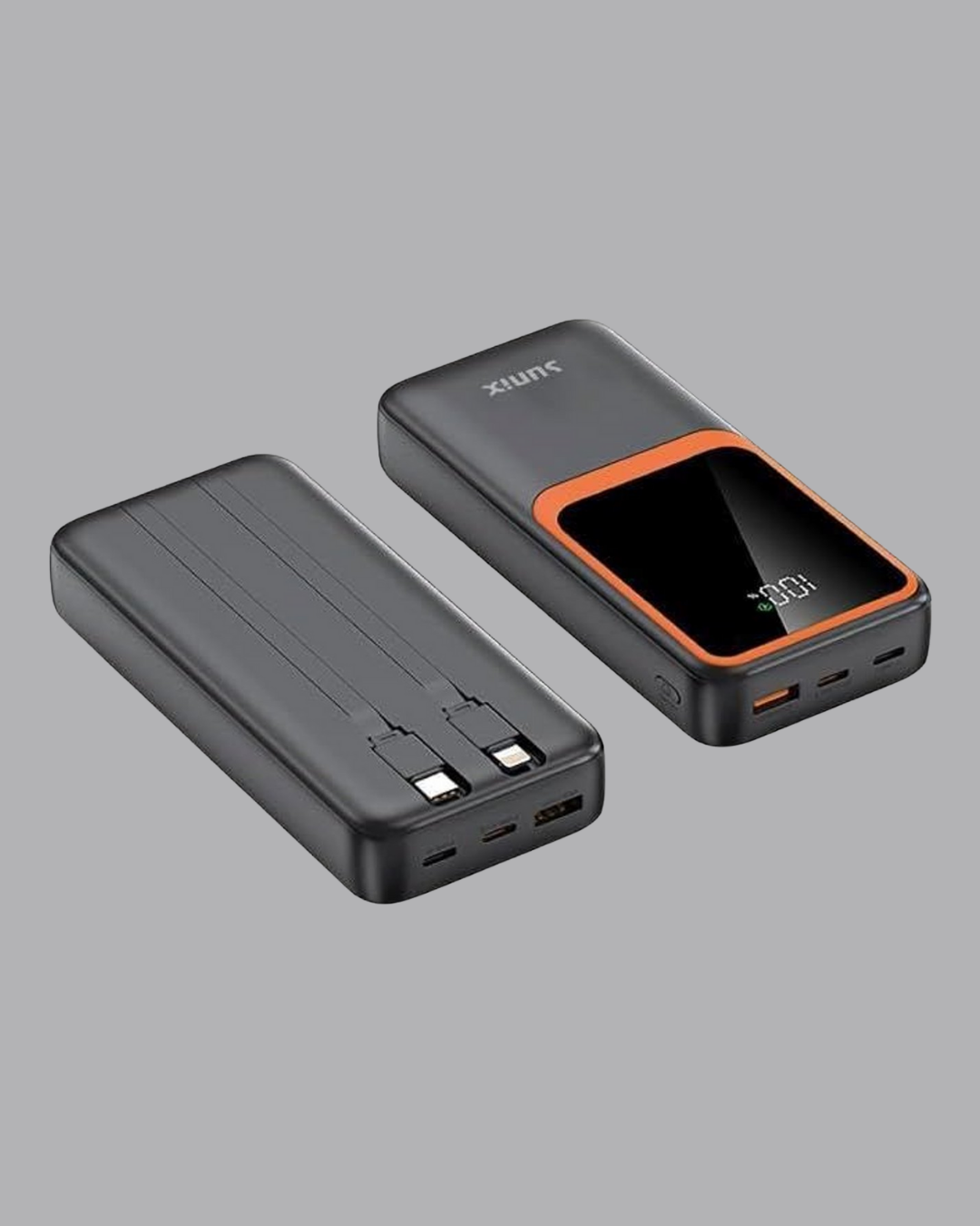 Powerbank 20000 mAh Dijital Ekranlı ve Çok Kablolu Hızlı Şarj Cihazı - Görsel 4