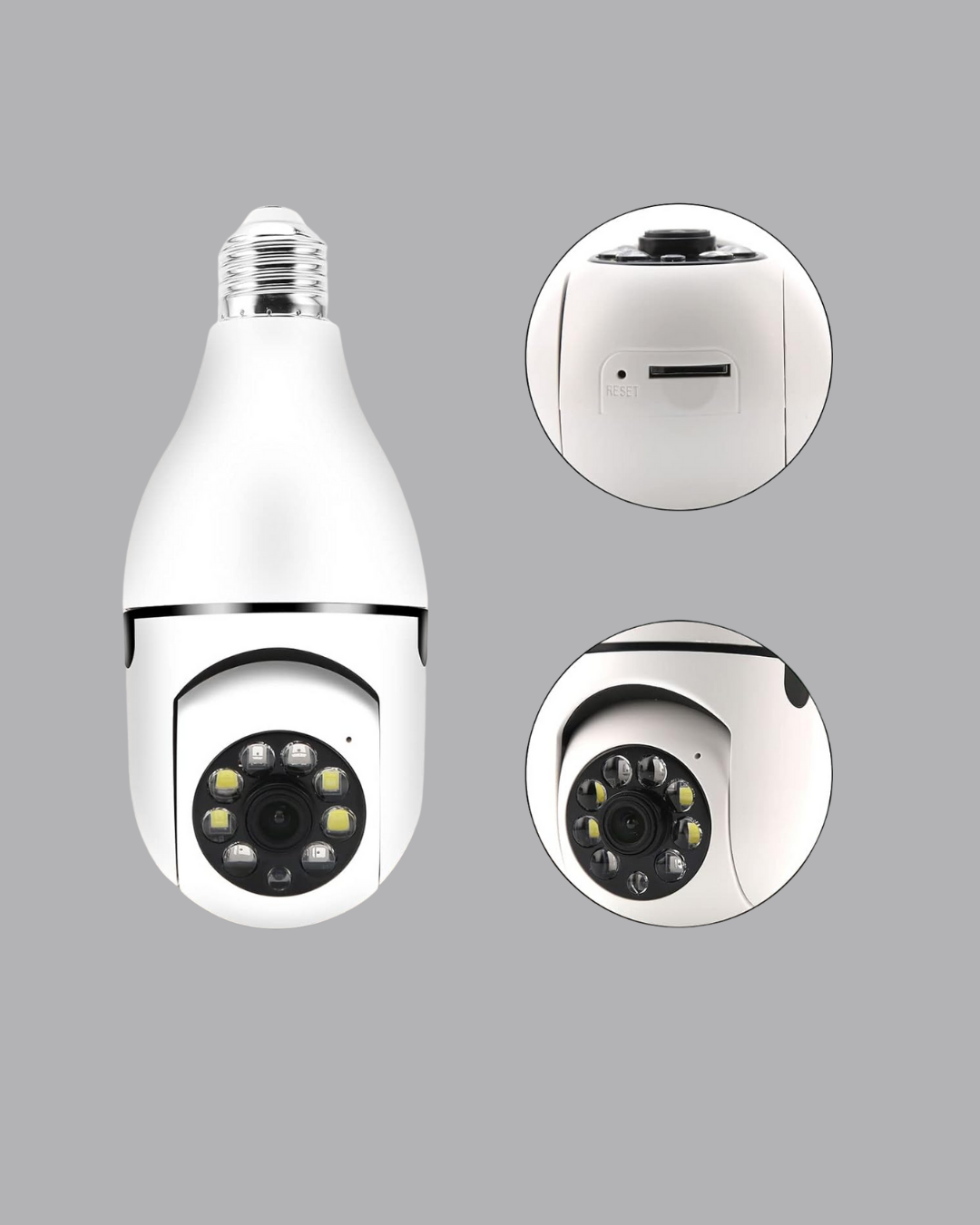 Akıllı Duy Kamera Gece Görüşlü ve Hareket Algılama Sensörlü - Görsel 2