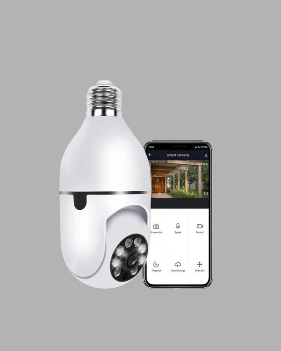 Akıllı Duy Kamera Gece Görüşlü ve Hareket Algılama Sensörlü - Görsel 5