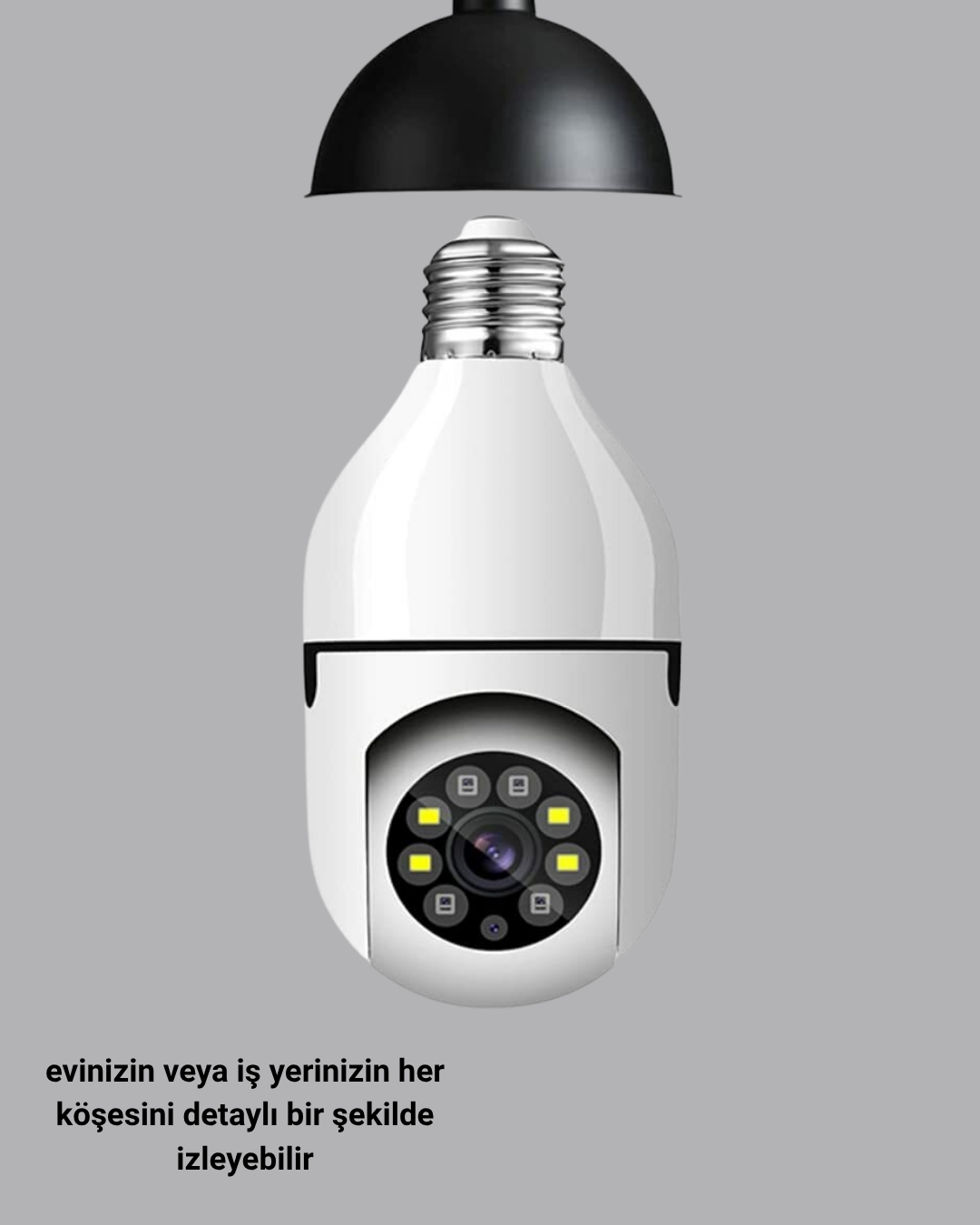Akıllı Duy Kamera Uzaktan Kontrol ve Geniş Görüş Açılı - Görsel 4