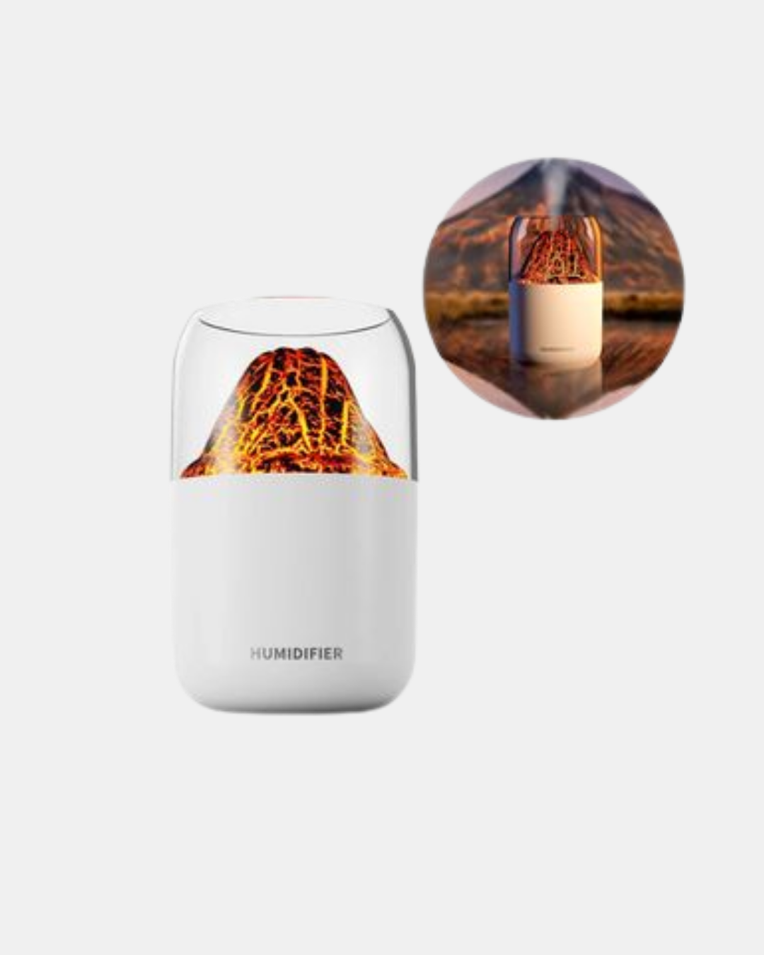 280ml Alev Işıklı Ultrasonik Hava Nemlendirici Sessiz ve USB Şarjlı - Görsel 4