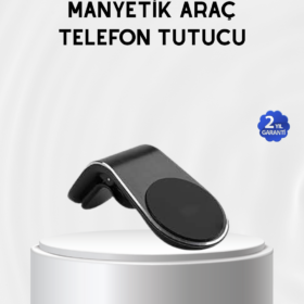 Araç İçi Manyetik Telefon Tutucu Güçlü Klipsli ve 360 Derece Ayarlanabilir