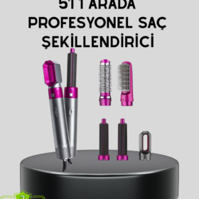 5’i 1 Arada Saç Şekillendirme Makinesi Hızlı Kuruma ve Kuaför Kalitesinde Sonuç