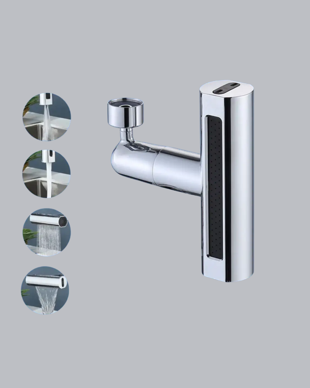 4 Fonksiyonlu Musluk Başlığı 360 Derece Dönebilen ve Su Tasarruflu - Görsel 3