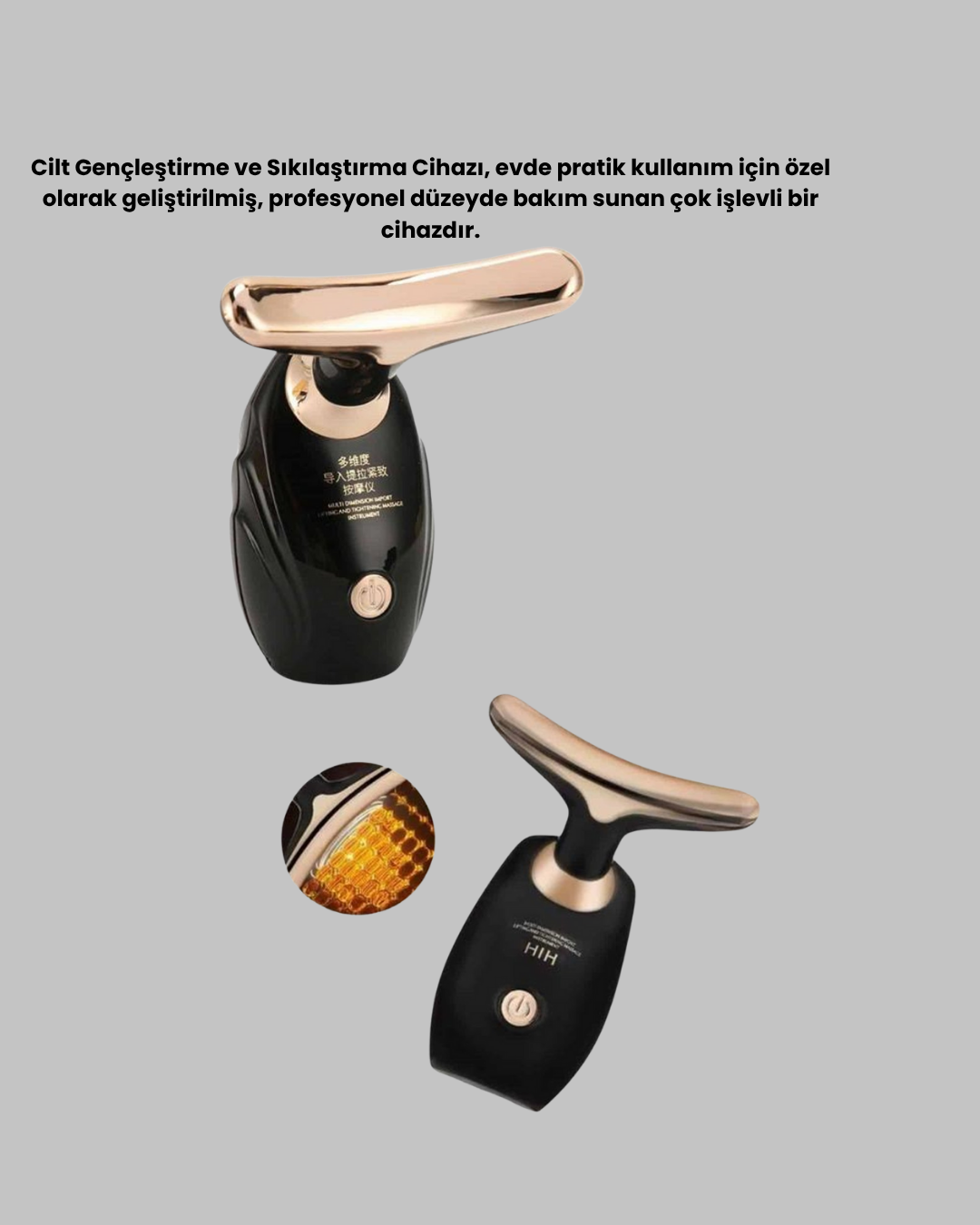 Cilt Gençleştirme ve Sıkılaştırma Cihazı Kolajen Artırıcı Titreşimli - Görsel 3